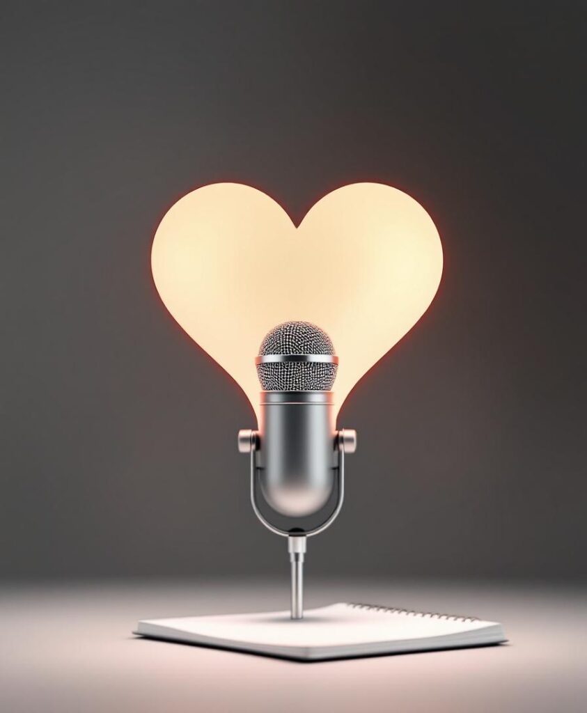 Why Coverage of the Al-Nasser Hospital Attack Risks Dehumanizing Palestinians 4 ethical reporting microphone heart notepad poster