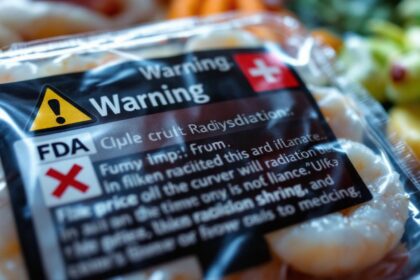 shrimp package fda warning radiation label