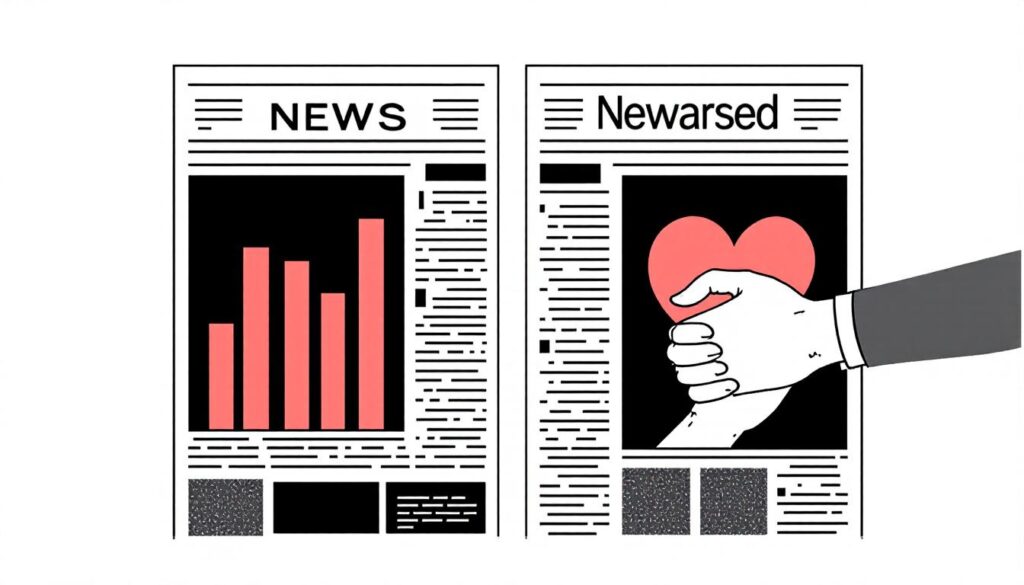 Why Coverage of the Al-Nasser Hospital Attack Risks Dehumanizing Palestinians 2 splitframe newspaper illustration empathy stats