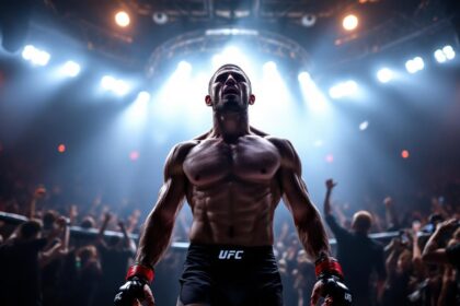 ufc fighter entering octagon chicago