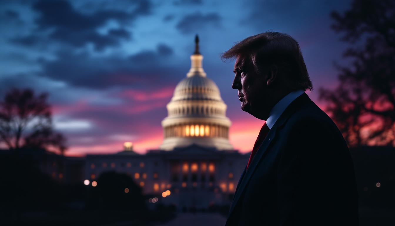 capitol trump silhouette political news image