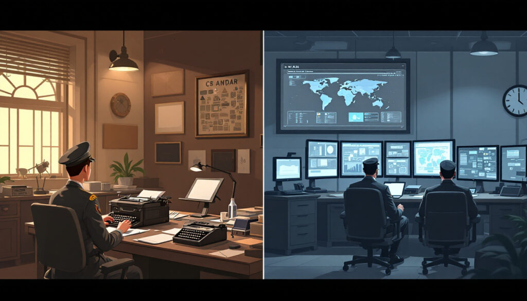department war vs defense split screen comparison