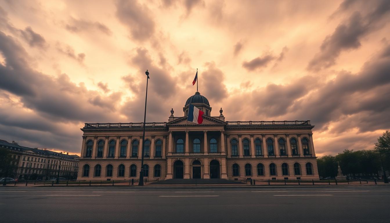 french national assembly stormy dusk