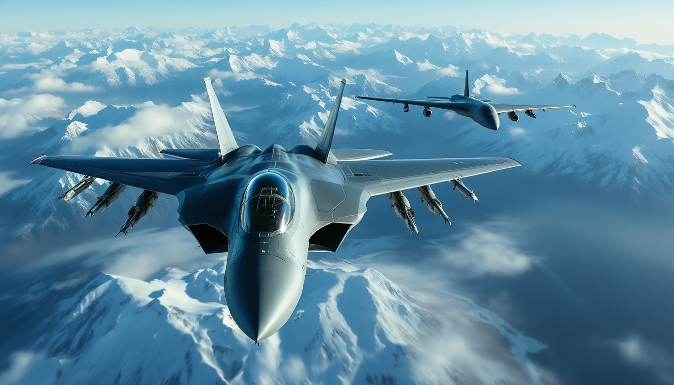 us fighter jet escorts russian bomber alaska