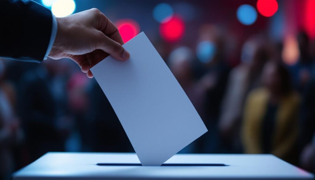 voter dropping ballot us election 2024