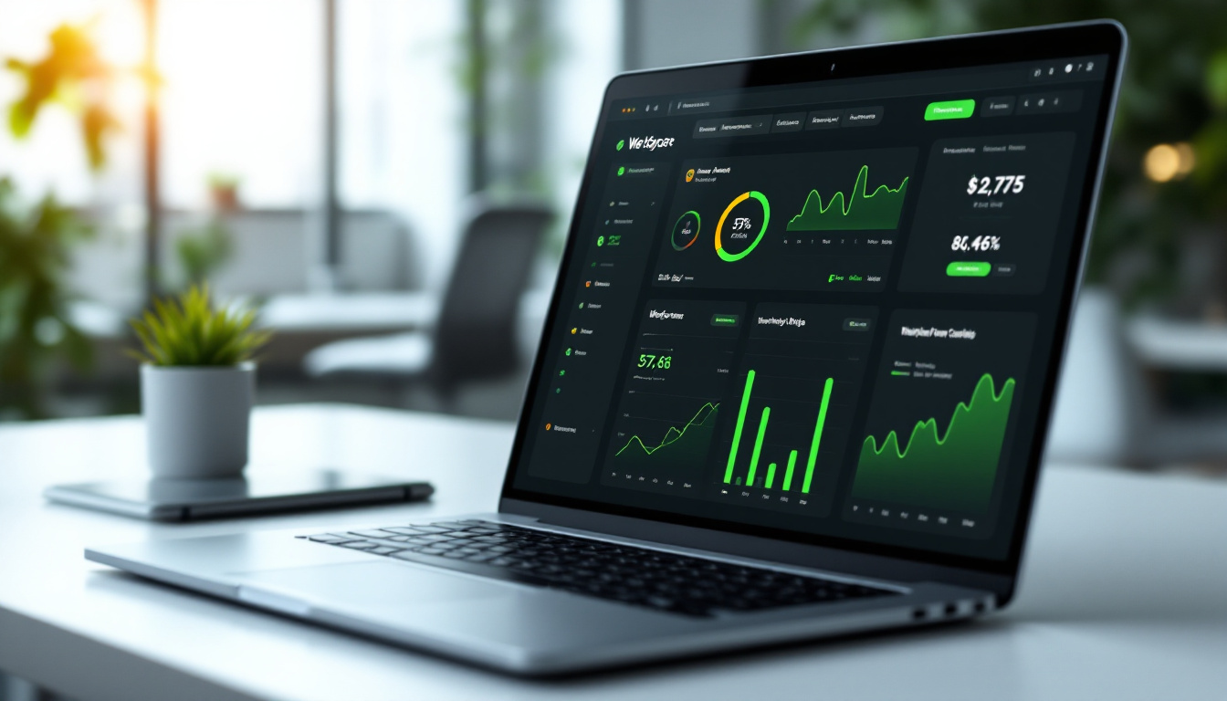 wordpress performance dashboard laptop office