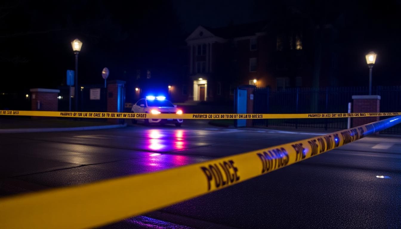 night university campus police scene 0a9d80f0