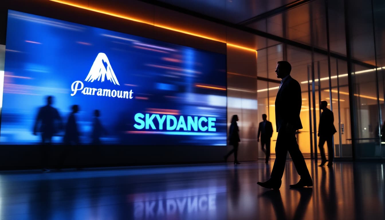 paramount skydance blend executive hire lobby