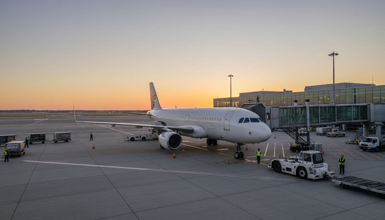 Airbus A320 Software Glitch Triggers Global Travel Disruption, But Fixes Are Rolling Out Fast 1 airbus a320 parked airport gate golden evening f52c99af