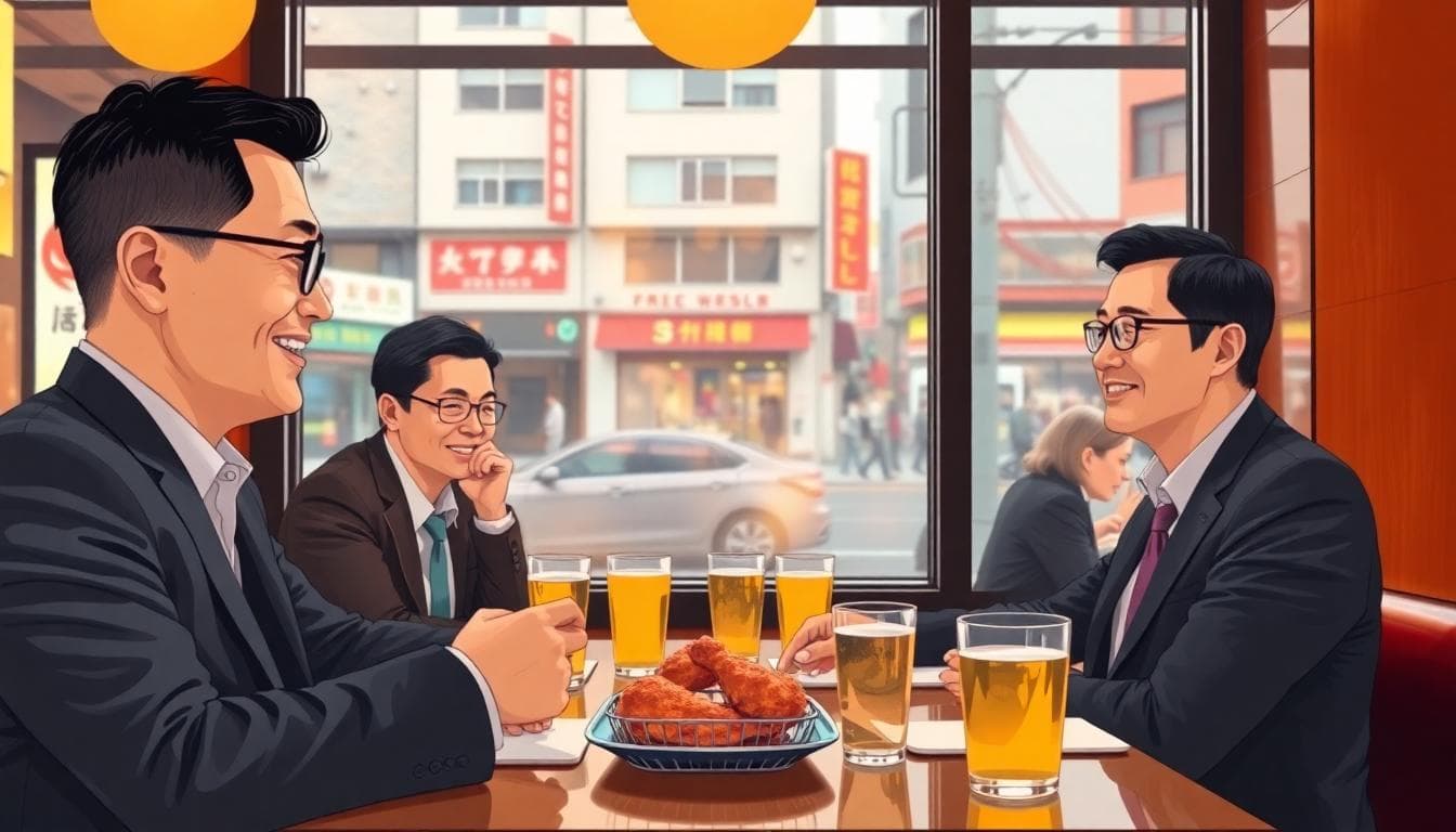 global business leaders seoul fried chicken meeting 24062f48